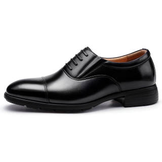 QIANGREN 3515 Three Head Leather Shoes For Men, Genuine Leather Three Section Men's Unlined Shoes Men's