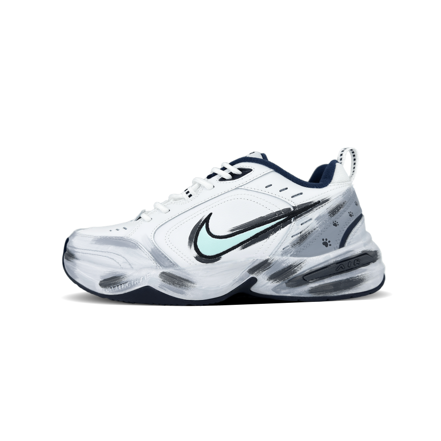 Nike Nike Air Monarch 4 Spiritual Gaze Abrasion Resistant Low top Chunky Sneakers Men's Black Gray
