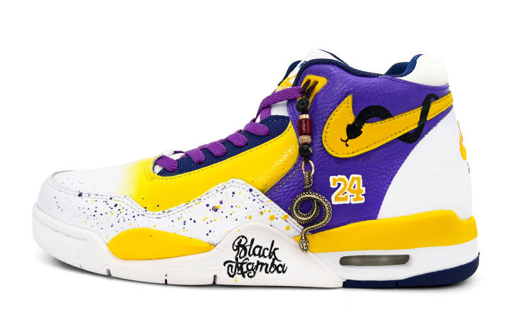 Nike Nike Flight Legacy Height Increasing Mid top Vintage Basketball Shoes Men's Purple