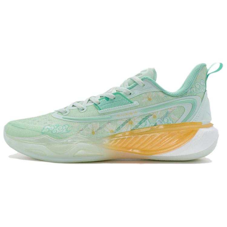 XTEP Light Feather 5 Comfortable And Trendy Slip Resistant Abrasion Resistant Low top Basketball Shoes Men's Green