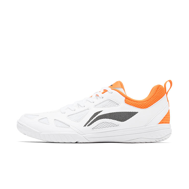 Li-Ning Li Ning Love Table Tennis Casual Scenario Low top Table Tennis Shoes Unisex White Orange