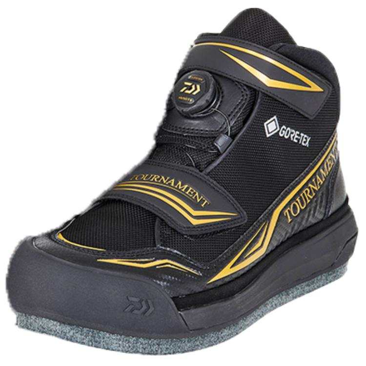 DAIWA Cushioning Slip Resistant Low top Hiking Shoes Men's Black Gold