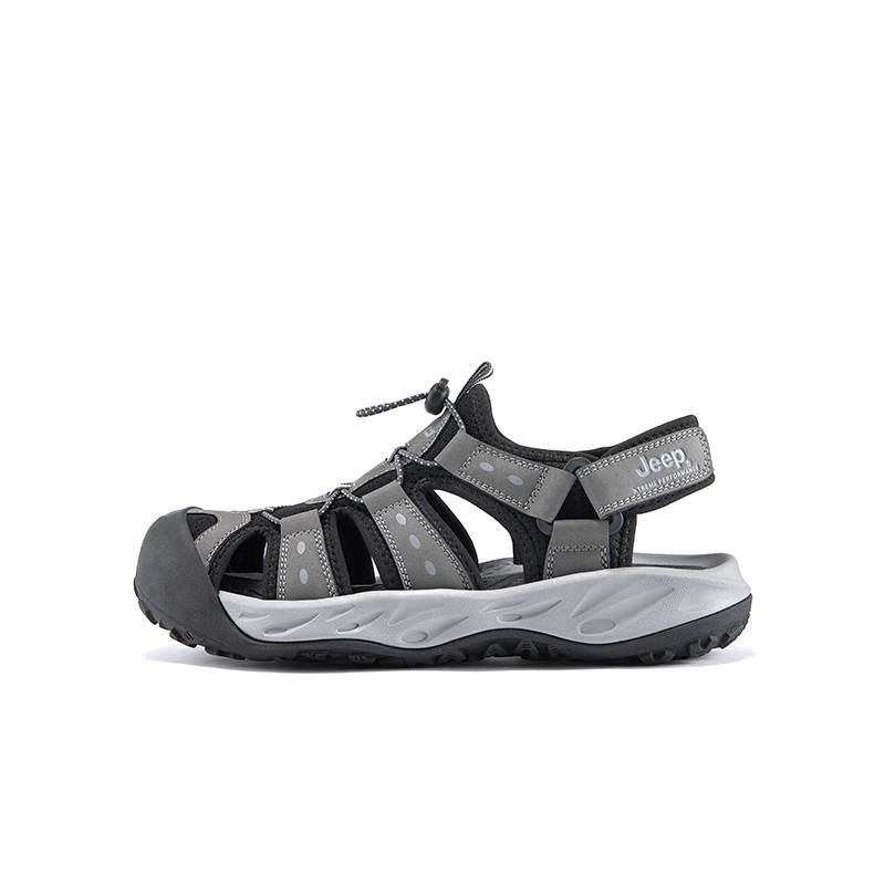 Jeep Slip Resistant Breathable And Quick Dry Grip River Trekking Shoes Men's Gray