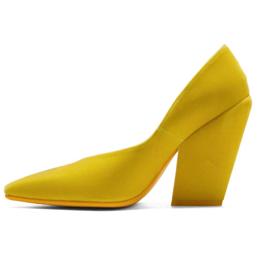 Onitsuka Tiger Chunky Heel High Heels Women's Yellow