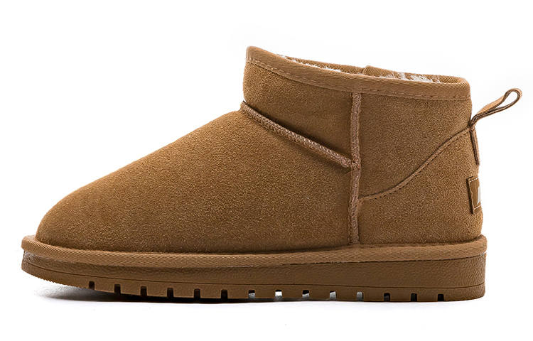 WARRIOR Warrior Casual Fleece Lined, Thermal, Comfortable, Versatile Short Snow Boots Unisex Brown
