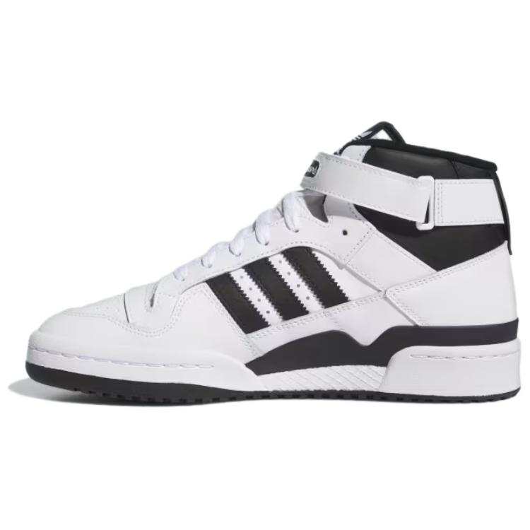 Adidas Originals FORUM Comfortable High top Basketball Shoes Men's White Black