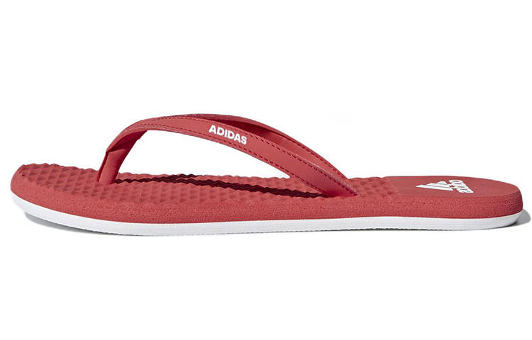 Adidas Adidas Eezay Soft Thong Sandals Casual Sports Slippers Red Women's