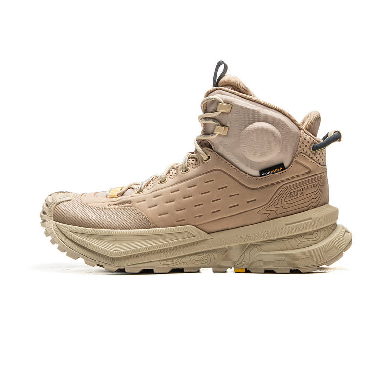 Li-Ning Li Ning Outdoor CF Tracing High top Hiking Shoes Unisex Brown Yellow