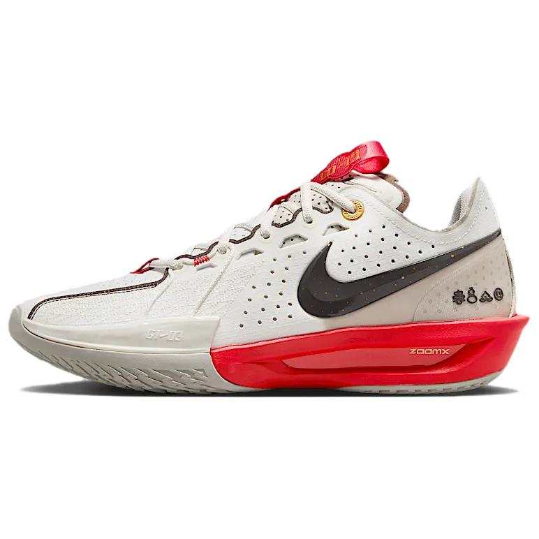 Nike Nike G.T. Cut 3 Slip Resistant Abrasion Resistant Low top Basketball Shoes Men's White Beige