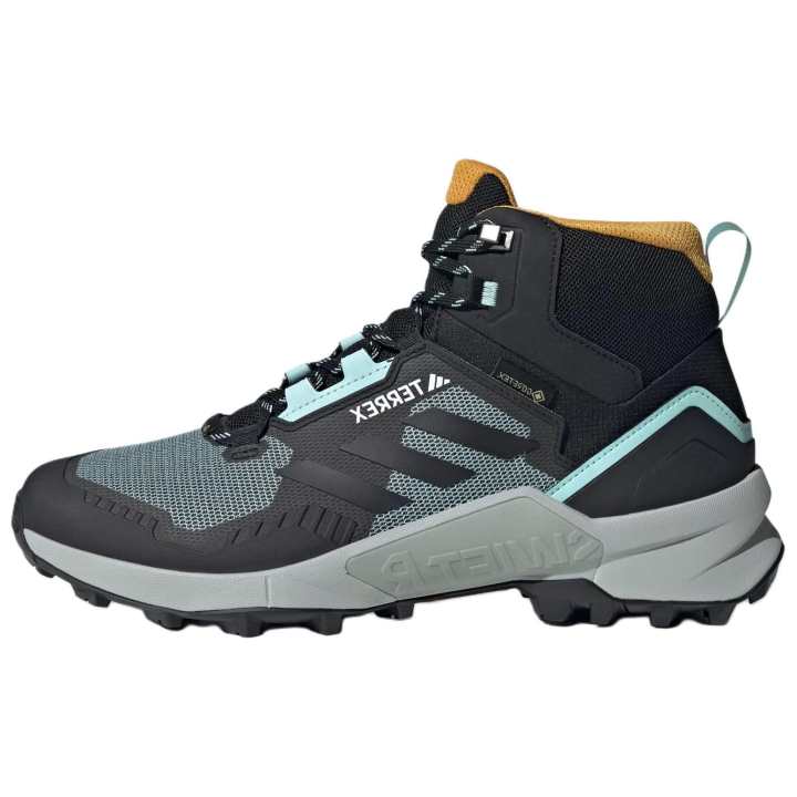 Adidas Adidas Terrex Swift R3 Mid Gore Tex Semi Flash Aqua Core Black Preloved Yellow