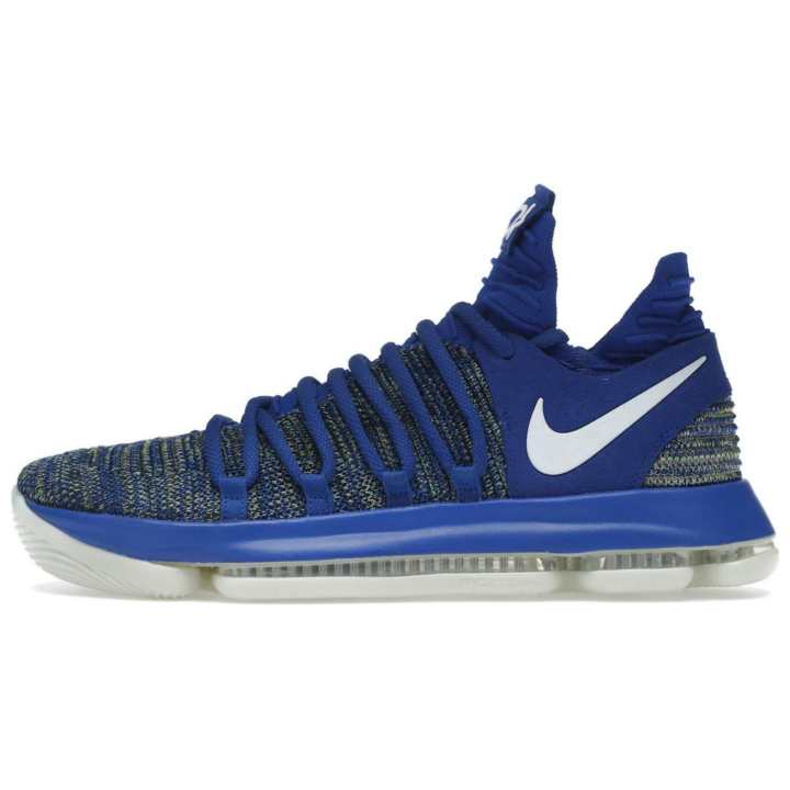 Nike Nike KD 10 Cushioning Low top Basketball Shoes Men's Blue