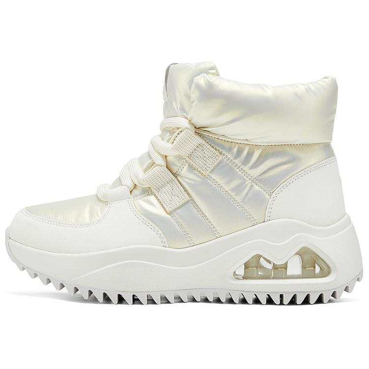 Skechers Uno Peaks Thermal Abrasion Resistant Short Snow Boots Women's White