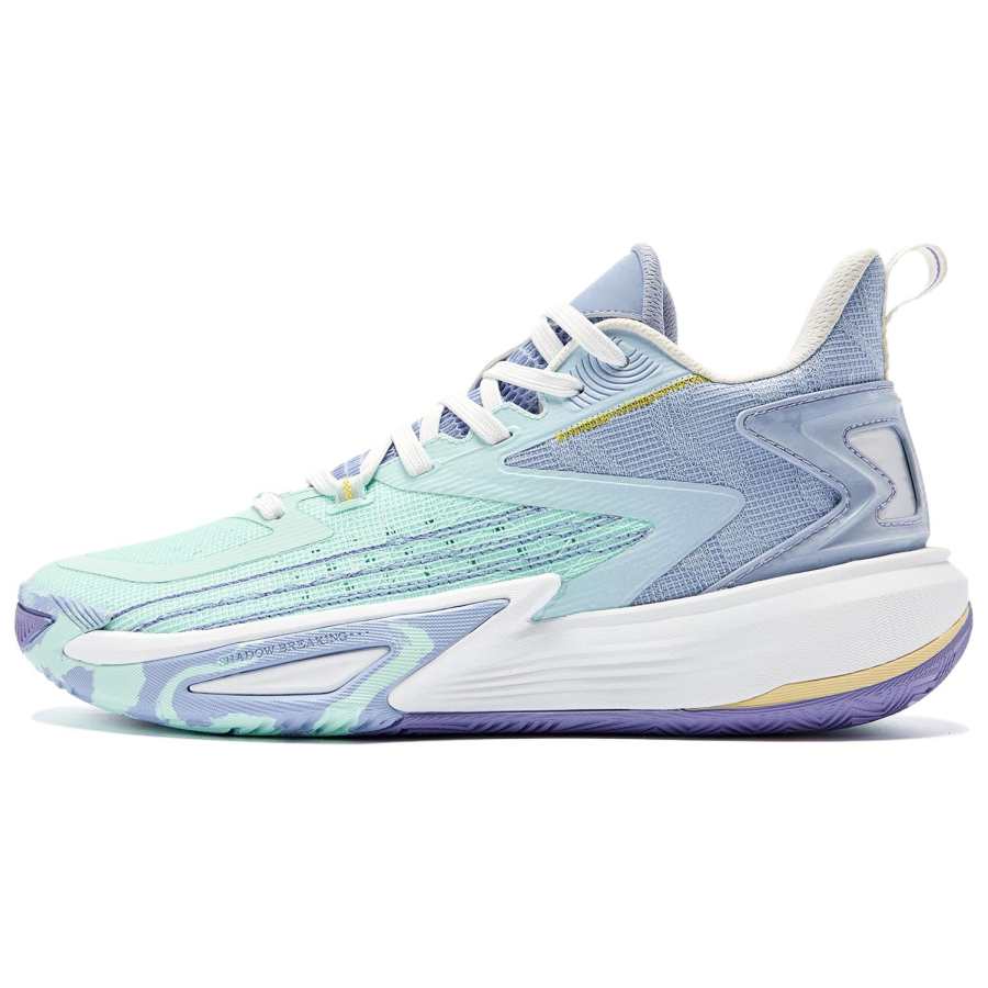 QIAODAN Broken Shadow 6 Team Breathable Coverage Lightweight Grip Low top Basketball Shoes Men's Purple