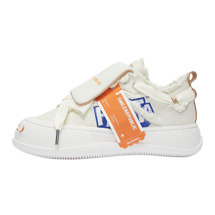 SMILEREPUBLIC Coca Cola x SMILEREPUBLIC Open Ended Smiling Collection Hand Kneaded Dough Fashion Trend Low top Canvas Shoes Unisex