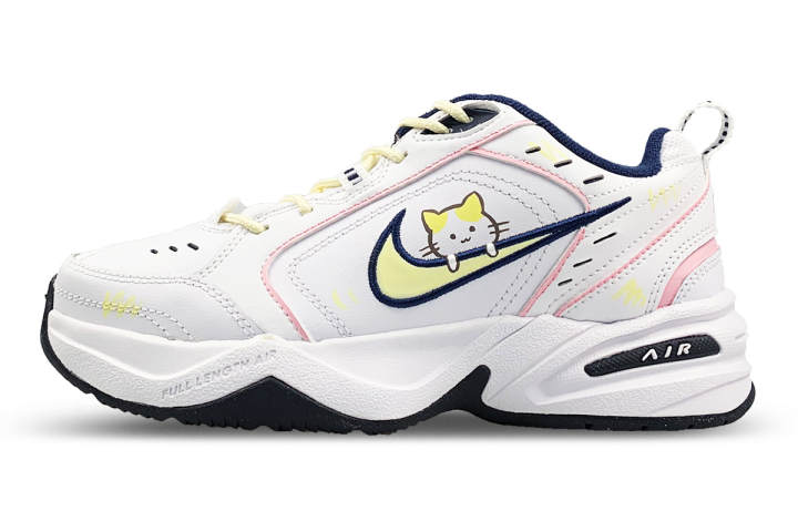 Nike Nike Air Monarch 4 Butter Kitten Slip Resistant Abrasion Resistant Low top Chunky Sneakers Unisex White