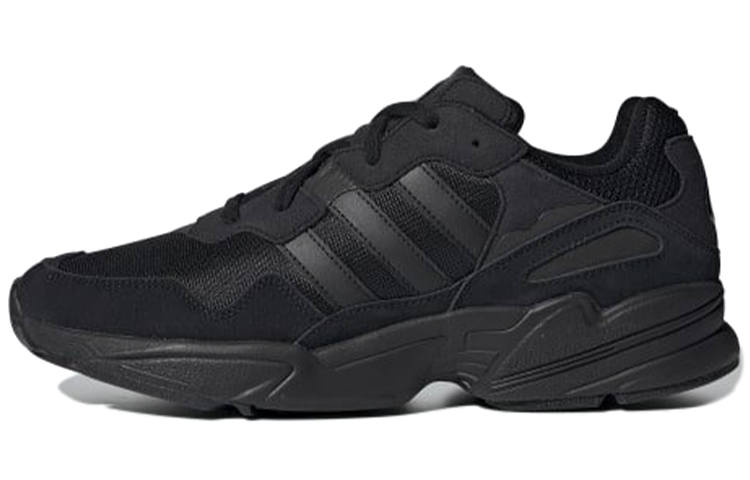 Adidas Originals Yung 96 Slip Resistant Abrasion Resistant Low top Chunky Sneakers Unisex Black