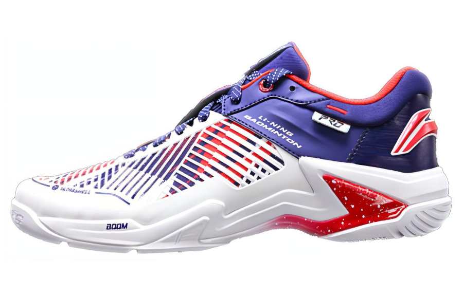 Li-Ning Li Ning Thunder PRO Textile, Synthetic Leather Comfortable Cushioning Slip Resistant Abrasion Resistant Low top