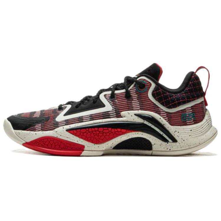 Li-Ning Li Ning Slip Resistant, Abrasion Resistant, Support, Rebound Low top Outdoor Basketball Shoes Men's Cinnabar