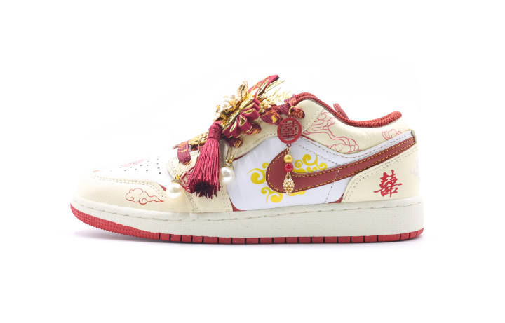 Jordan Jordan Air Jordan 1 Auspicious Clouds Present Auspiciousness Abrasion Resistant Abrasion Resistant Low top