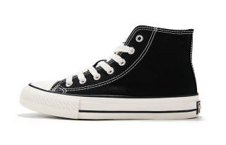 Poizon FEIYUE Fleece-Lined Thermal Comfortable Elegance Classic And Versatile High-top Canvas Shoes Unisex Black