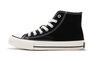 Poizon FEIYUE Fleece-Lined Thermal Comfortable Elegance Classic And Versatile High-top Canvas Shoes Unisex Black