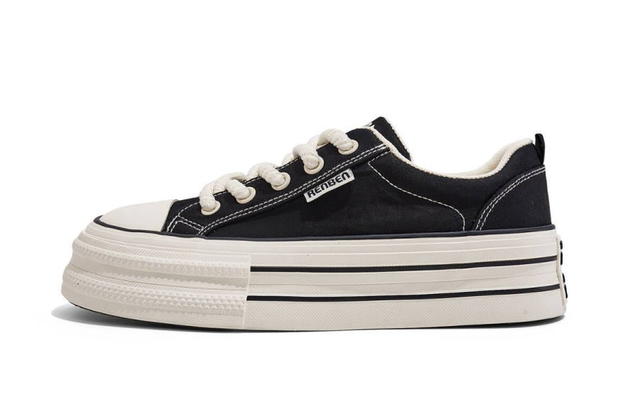 RENBEN Abrasion Resistant Slip Resistant Low top Canvas Shoes Women's