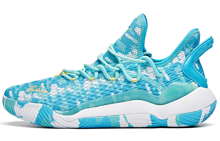 Anta Light Cavalry 5 Mesh, Textile Cushioning Slip Resistant Abrasion Resistant Low top Basketball Shoes Men's Blue