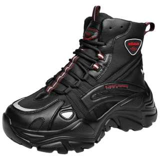 YIJIABAO Thermal Abrasion Resistant Height Increasing Slip Resistant Short Snow Boots Unisex Black