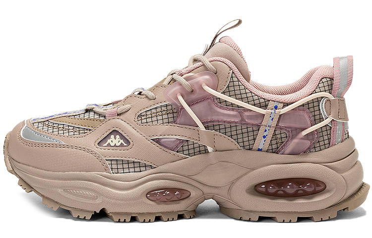 Kappa Textile, Synthetic Leather, TPU Cushioning Slip Resistant Abrasion Resistant Low top Chunky Sneakers Women's