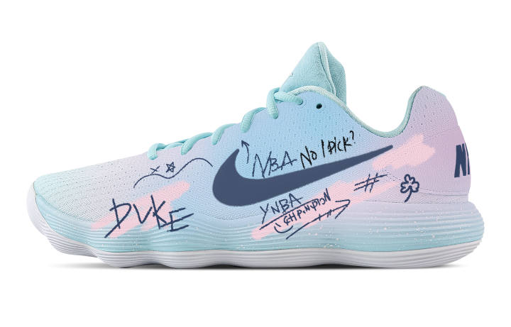 Nike Nike Hyperdunk 2017 Street Graffiti Cushioning Coverage Support Low top Basketball Shoes Men's