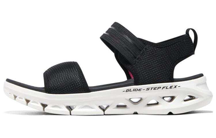 Skechers Go Glide Step Flex Sandal 'Black White' Women's