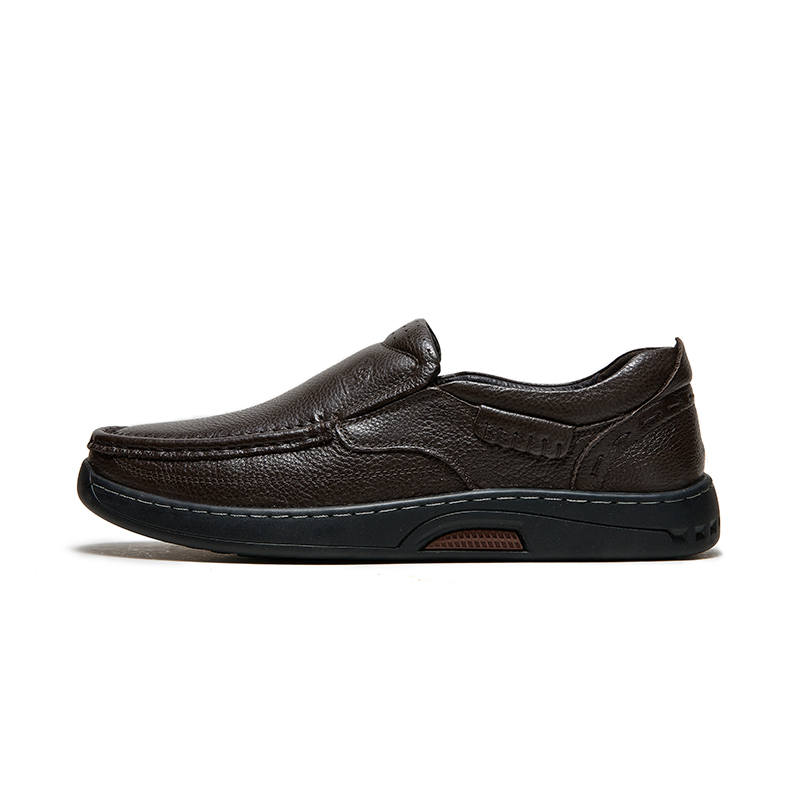CAMEL CAMEL Casual Leather Shoes Men's Low Top Black/Brown