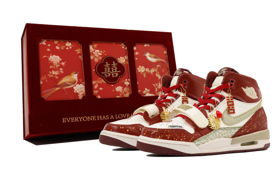 Jordan Jordan Legacy 312 Cushioning High top Basketball Shoes Women's Red