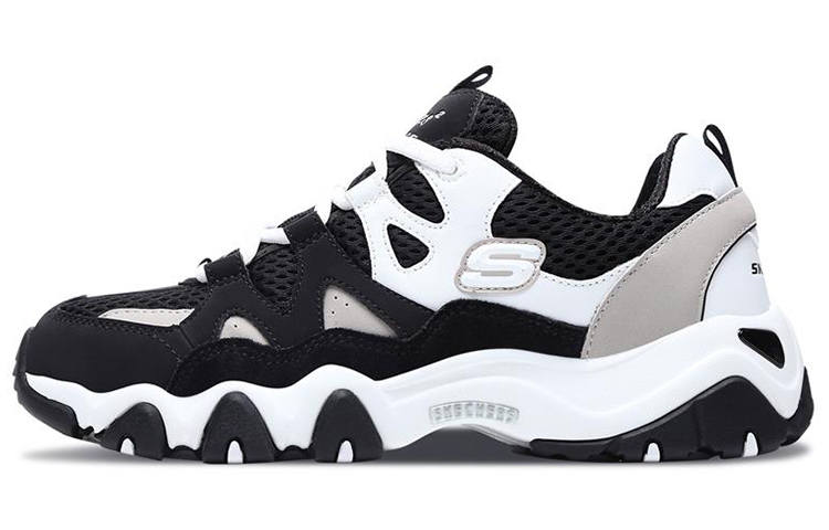 Skechers D Lites 2.0 Sneaker Black/White/Grey Women's