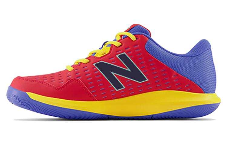 New Balance New Balance NB 696 V4 Slip Resistant, Abrasion Resistant, Breathable Tennis Shoes Red Yellow Blue