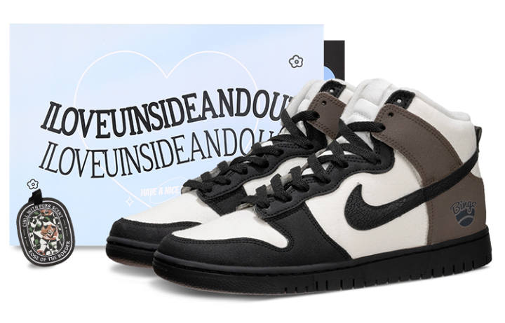 Nike Nike Dunk High Cocoa Bean Crush High top Vintage Basketball Shoes Men's Black Brown