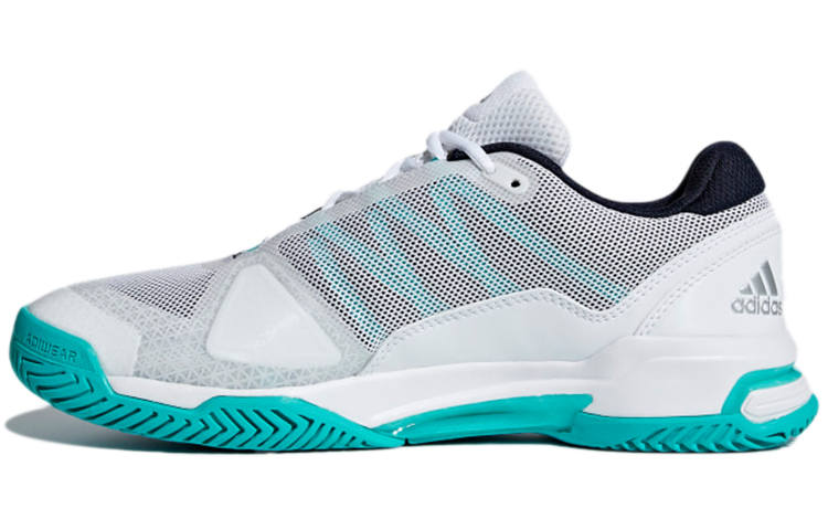 Adidas Adidas Barricade Club Slip Resistant Low top Tennis Shoes Men's Green White