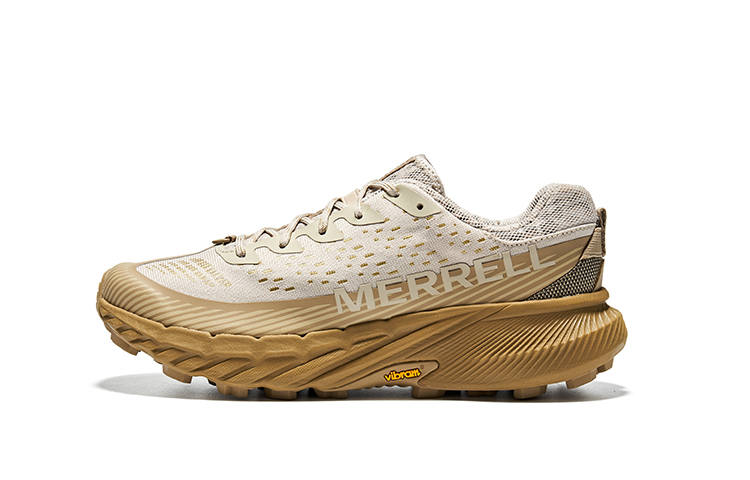 MERRELL Agility Peak 5 Trail Running Shoes Men's Green Khaki
