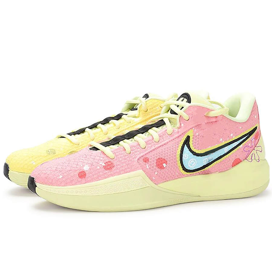 Nike Nike Sabrina 1 EP Slip Resistant Abrasion Resistant Low top Basketball Shoes Unisex Yellow Pink