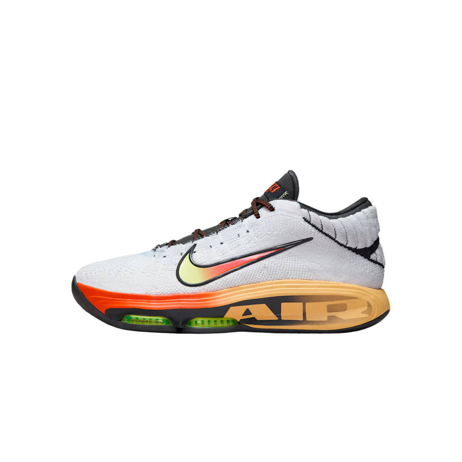 Nike Nike GT Hustle 3 Abrasion Resistant Mid top Basketball Shoes Men's White Orange