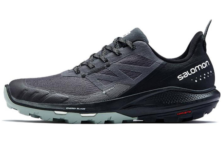 SALOMON OUTpulse Fabric Fashion Abrasion Resistant Abrasion Resistant Low top Hiking Shoes Men's Magnet Gray