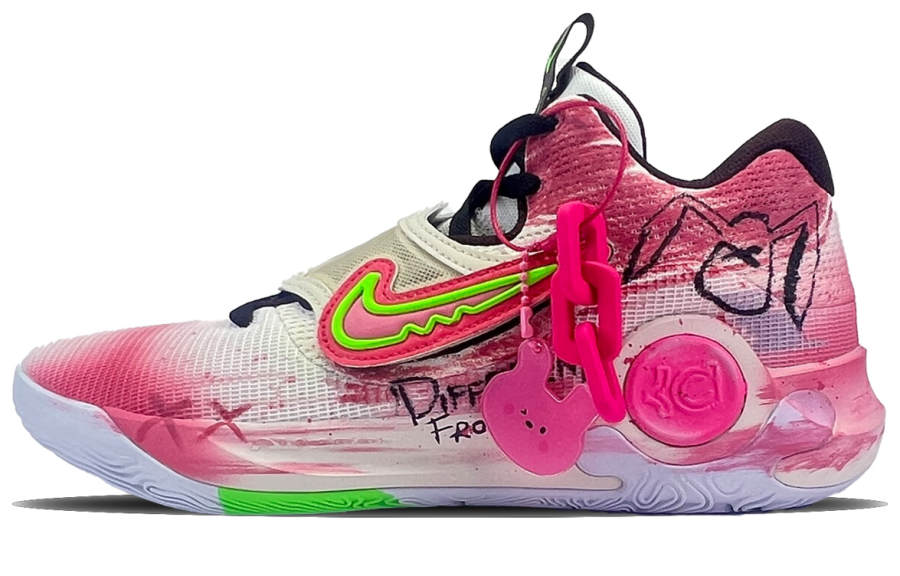 Nike Nike KD Trey 5 X Cushioning Slip Resistant Abrasion Resistant Low top Basketball Shoes Unisex Pink