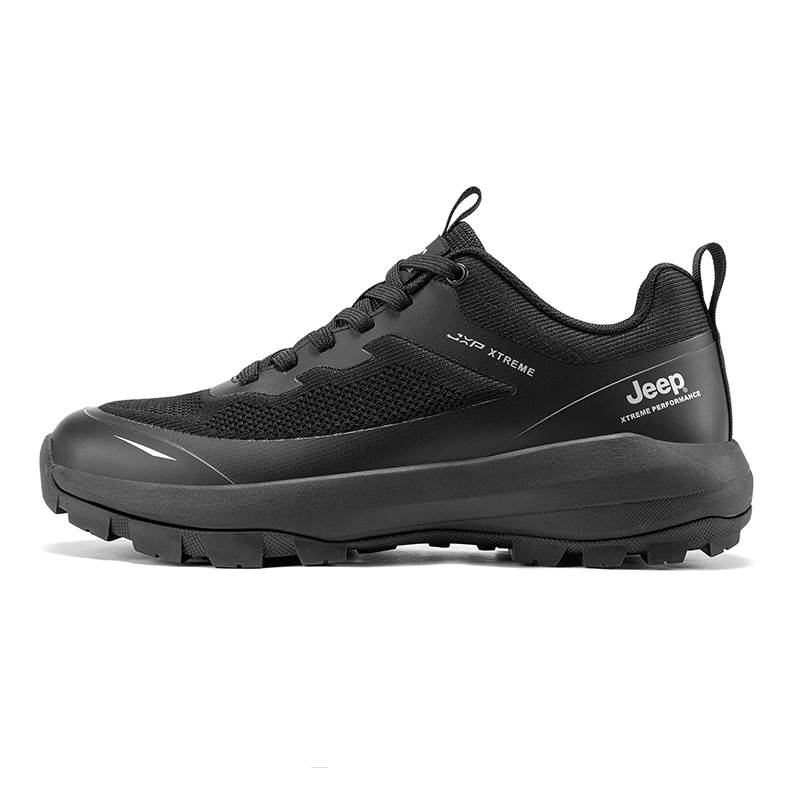 Jeep Synthetic Leather, Textile Wrapping, Wear Resistant And Non Slip Low top Hiking Mountaineering Shoes Men's