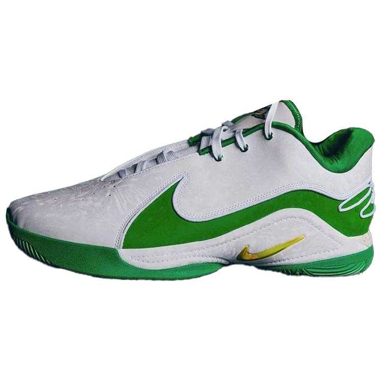 Nike Nike LeBron 22 Slip Resistant Abrasion Resistant Low top Basketball Shoes Unisex White Green