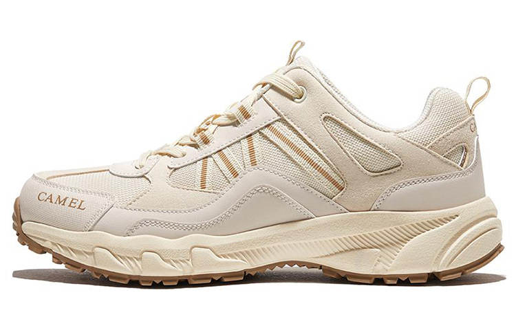 CAMEL Cushioning Slip Resistant Abrasion Resistant Low top Outdoor Shoes Men's Beige