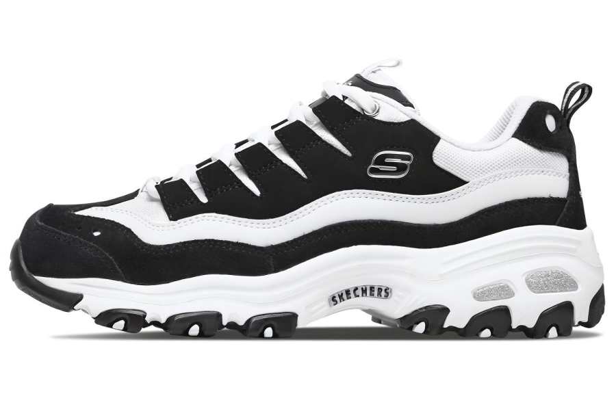 Skechers D'Lites 1.0 'White Black' Women's