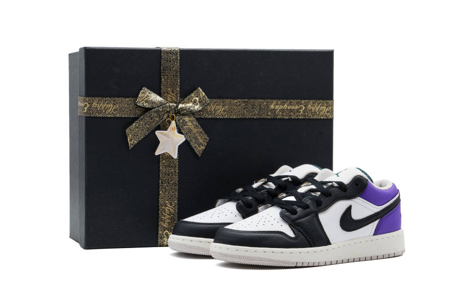 Jordan Jordan Air Jordan 1 Purple Electric Voyager Leather Cushioning Abrasion Resistant Cushioning, Wear Resistant Low top