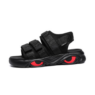 HUNU Beach Sandals Men's Black/Red