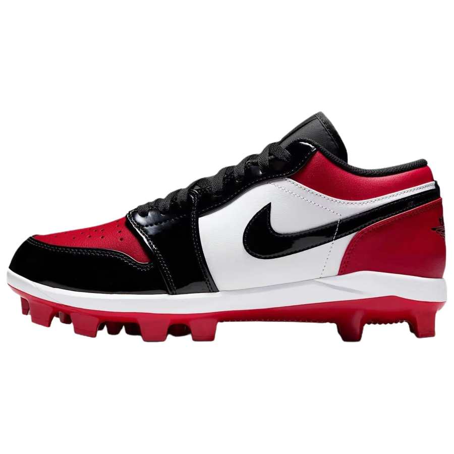 Jordan Jordan Air Jordan 1 Low Top Upper Height Baseball Shoes Men's Red White Black