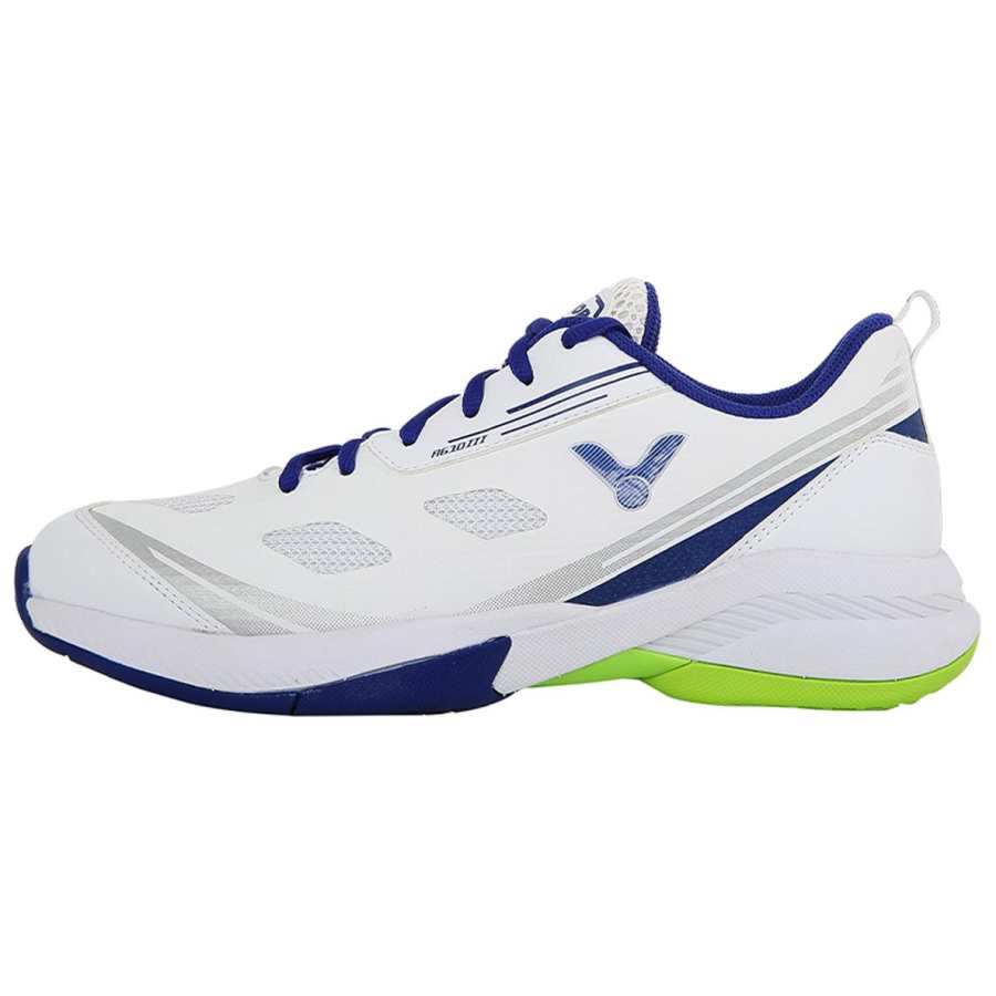VICTOR Abrasion Resistant Breathable Low top Badminton Shoes Unisex White Blue